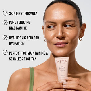 The HA + Deep Moisture Face Tan with Niacinamide