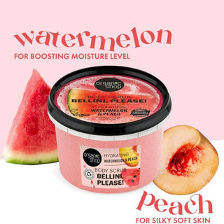 Organic Shop Hydrating Bellini, Please! Body Scrub - Watermelon and Peach (250ml)