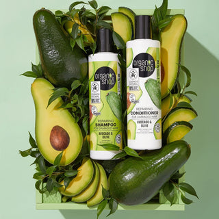 Organic Shop Repairing Shampoo for Damaged Hair Avocado and Olive (280ml)