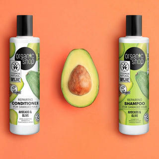 Organic Shop Repairing Shampoo for Damaged Hair Avocado and Olive (280ml)